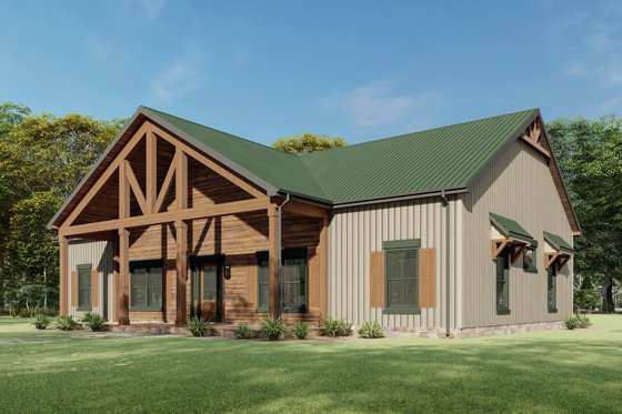 Exterior - Other Elevation for Farmhouse House Plan #1092-67 - 3 bed, 2 bath