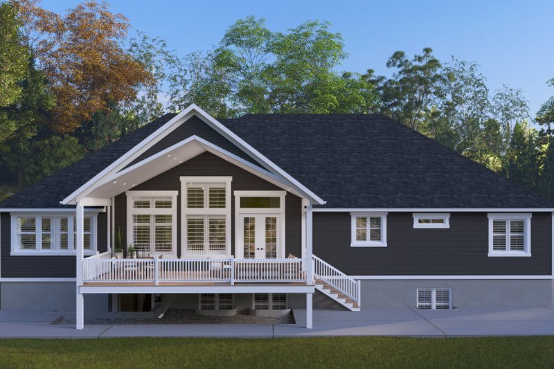 Architectural House Design - Exterior - Rear Elevation 1 for Craftsman House Plan #1060-496 - 3 bed, 2.5 bath