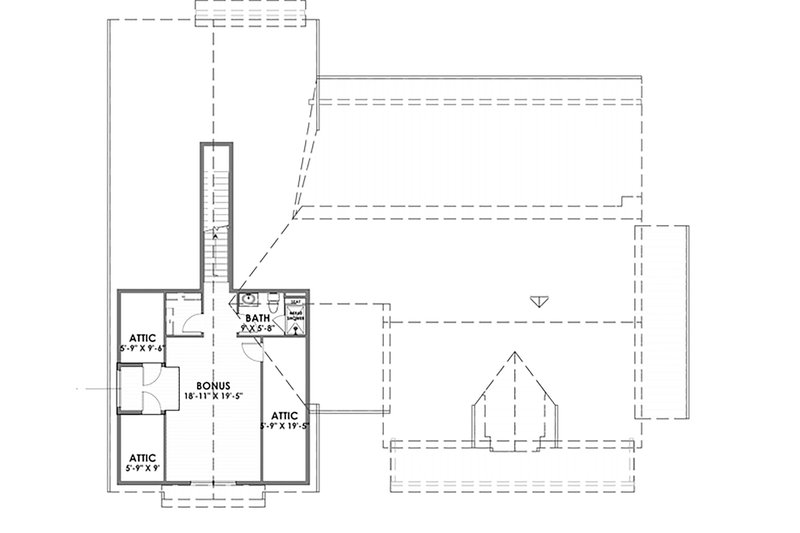 Home Plan - Floor Plan - Upper Floor for Farmhouse House Plan #1069-17 - 3 bed, 2.5 bath