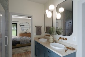 Interior - Bathroom for Cabin House Plan #1089-51 - 2 bed, 2 bath