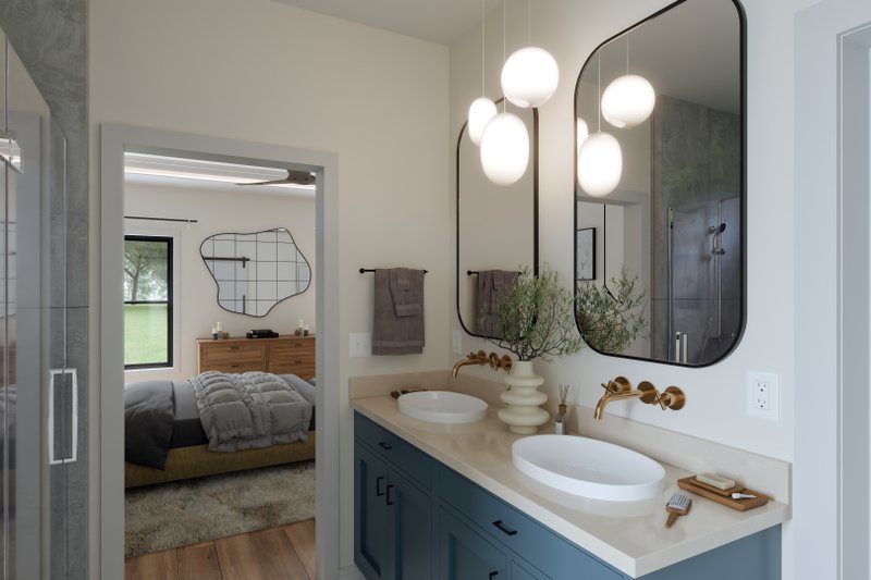 Dream House Plan - Interior - Bathroom for Cabin House Plan #1089-51 - 2 bed, 2 bath