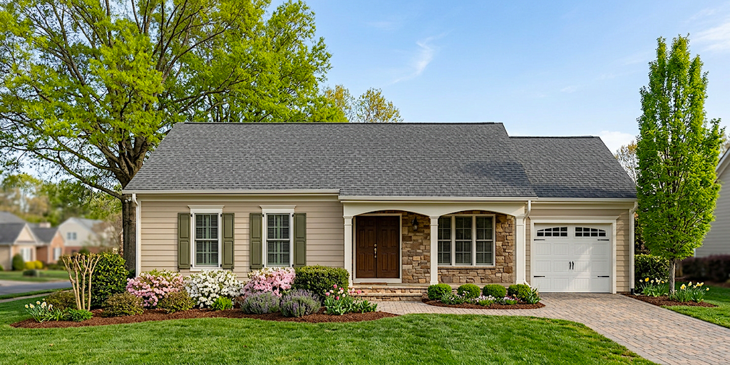 Exterior - Front Elevation 2 for Ranch House Plan #30-232 - 3 bed, 2 bath