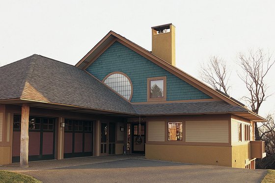 Exterior - Front Elevation for Contemporary House Plan #454-3 - 3 bed, 2.5 bath