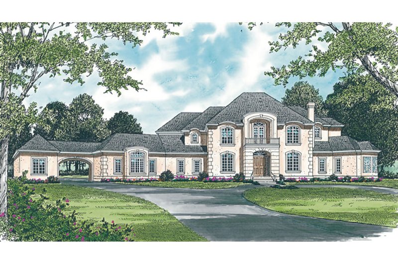 Dream House Plan - Exterior - Other Elevation 1 for European House Plan #453-46 - 5 bed, 5.5 bath