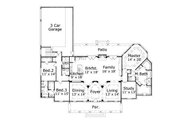 European Style House Plan - 3 Beds 2.5 Baths 3007 Sq/Ft Plan #411-469 