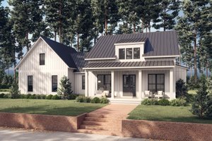 Dream House Plan - Farmhouse Exterior - Front Elevation Plan #430-256