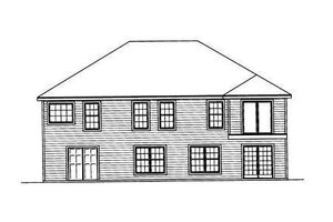 Exterior - Rear Elevation for Traditional House Plan #31-135 - 3 bed, 2 bath