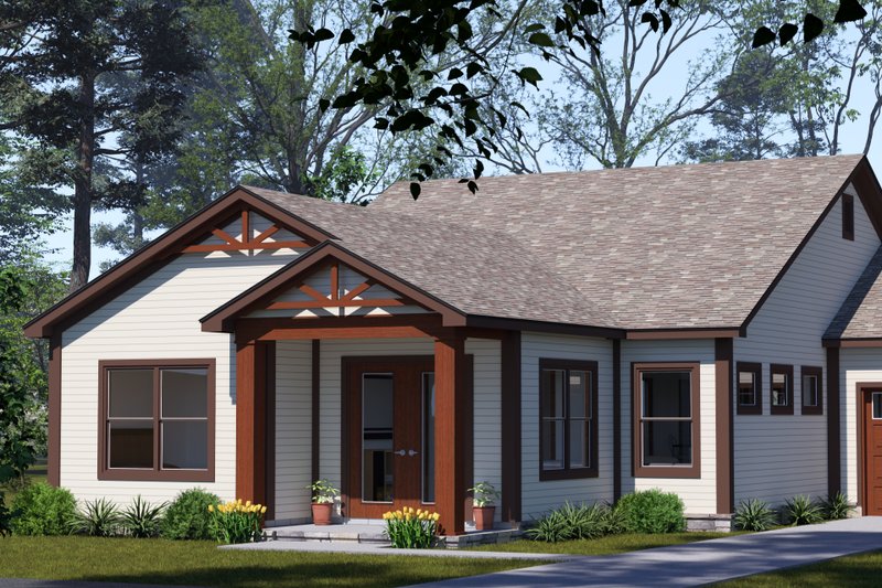 House Blueprint - Exterior - Other Elevation 4 for Cottage House Plan #513-2351 - 3 bed, 2 bath
