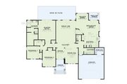 European Style House Plan - 3 Beds 2.5 Baths 2216 Sq/Ft Plan #17-518 Floor 