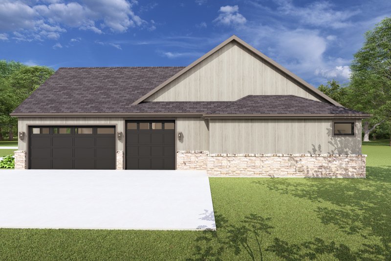 House Design - Exterior - Other Elevation 1 for Craftsman House Plan #1127-5 - 3 bed, 2.5 bath