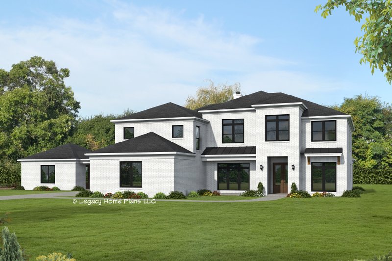 Contemporary Style House Plan - 5 Beds 4.5 Baths 5032 Sq/Ft Plan #932-924