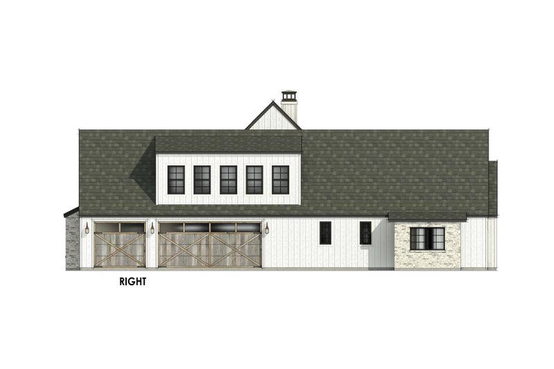 House Design - Exterior - Other Elevation 1 for European House Plan #1096-61 - 4 bed, 3.5 bath