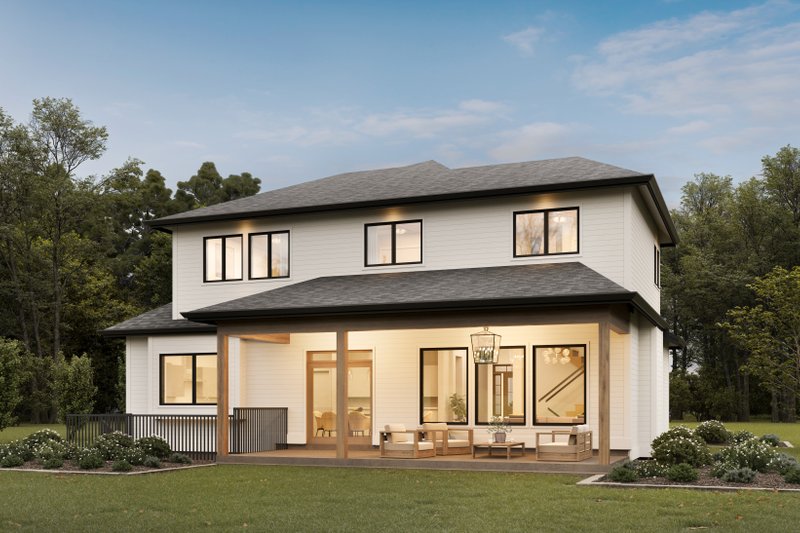 Home Plan - Exterior - Rear Elevation for Farmhouse House Plan #1114-95 - 4 bed, 2.5 bath