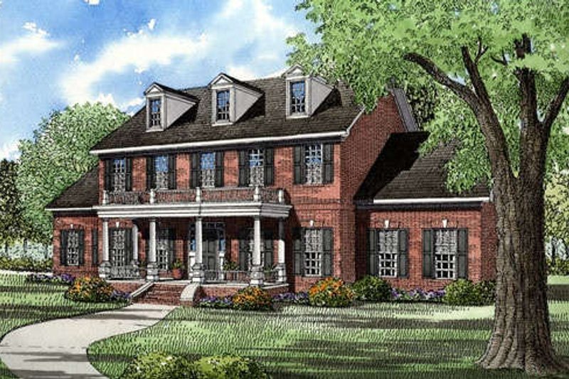 Architectural House Design - Southern Exterior - Front Elevation Plan #17-227
