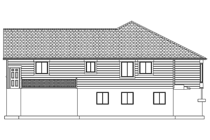 Dream House Plan - Right Side Elevation
