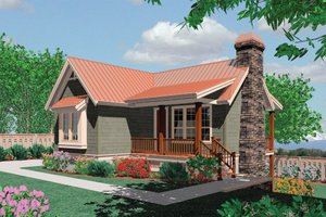 Farmhouse Exterior - Front Elevation Plan #48-276