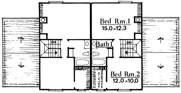 Floor Plan - Upper Floor Plan #303-227