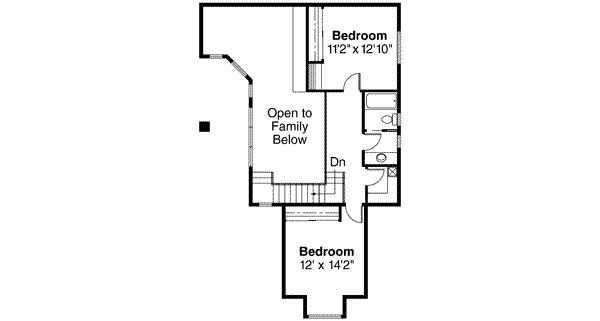 Dream House Plan - Mediterranean Floor Plan - Upper Floor Plan #124-230
