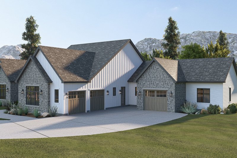 House Blueprint - Exterior - Other Elevation 1 for Farmhouse House Plan #455-770 - 4 bed, 4.5 bath