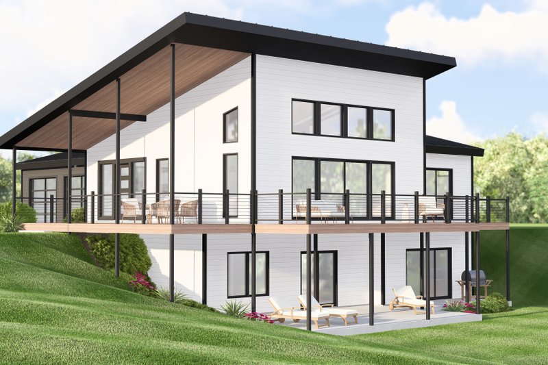 House Blueprint - Exterior - Other Elevation for Contemporary House Plan #1064-448 - 1 bed, 2 bath