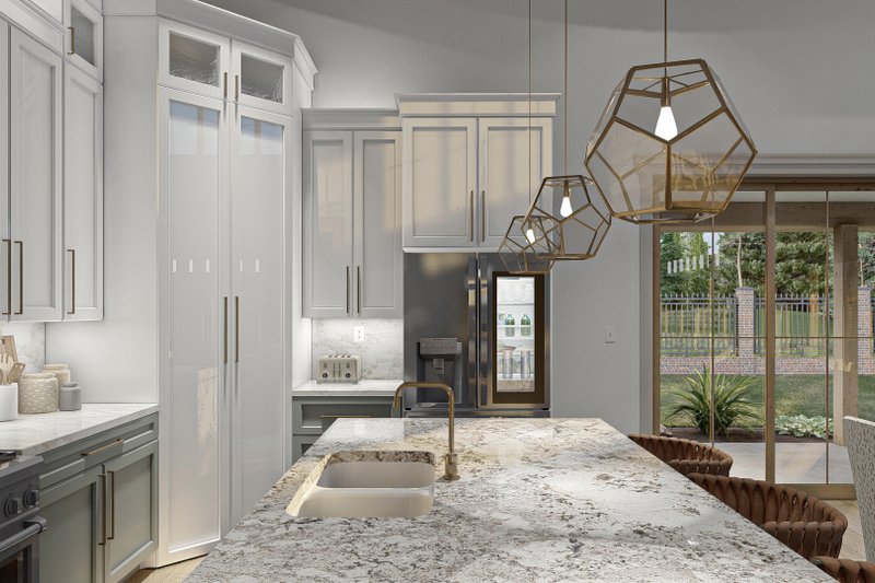 House Design - Interior - Kitchen for Barndominium House Plan #455-244 - 3 bed, 2 bath