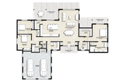 Modern Style House Plan - 3 Beds 2.5 Baths 2163 Sq/Ft Plan #924-26 