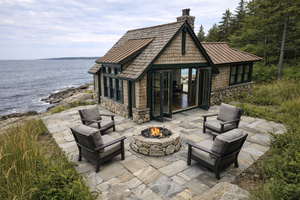 Exterior - Front Elevation 3 for Cottage House Plan #928-405 - 1 bed, 1 bath