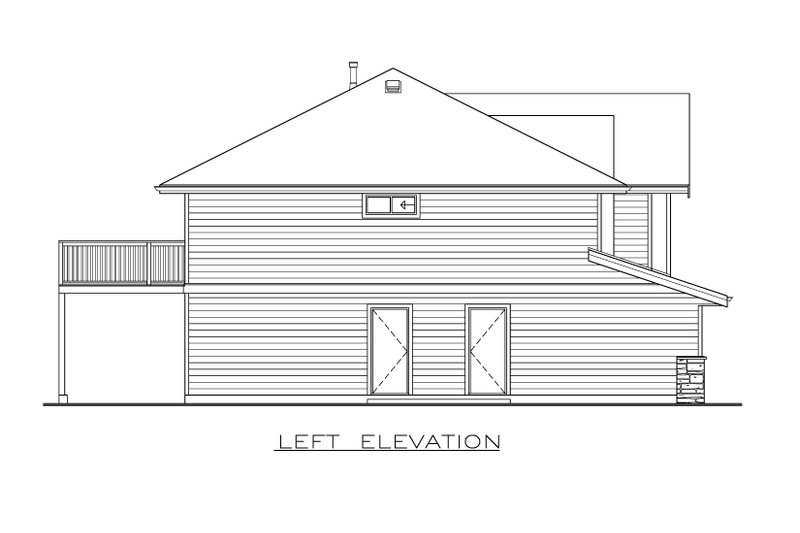 Home Plan - Exterior - Other Elevation for Craftsman House Plan #1100-138 - 3 bed, 2 bath