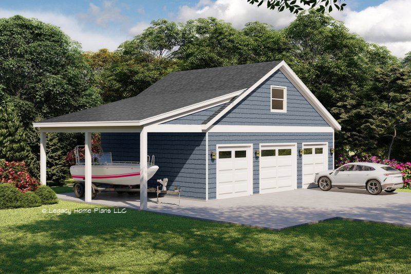 House Blueprint - Farmhouse Exterior - Front Elevation Plan #932-664