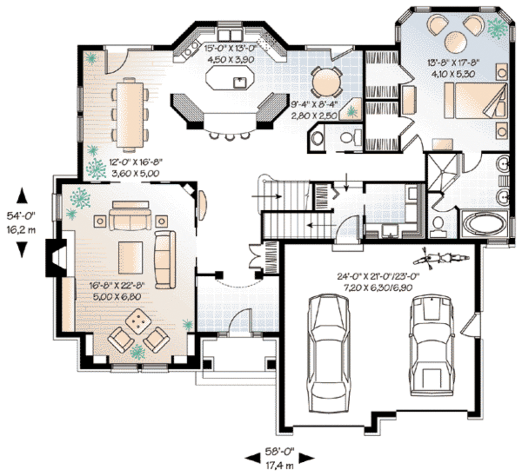 European Style House Plan 4 Beds 3 5 Baths 2991 Sq Ft Plan 23 408 Builderhouseplans Com European Style House Plan 4 Beds 3 5 Baths 2991 Sq Ft Plan 23 408 Builderhouseplans Com