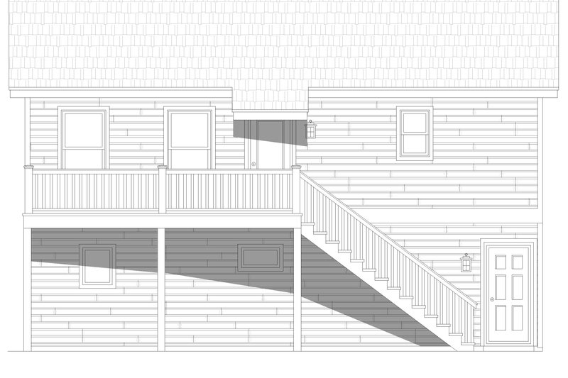 Dream House Plan - Exterior - Other Elevation for Farmhouse House Plan #932-552 - 1 bed, 2 bath
