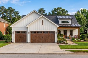 Architectural House Design - Exterior - Front Elevation for Farmhouse House Plan #455-804 - 3 bed, 2 bath