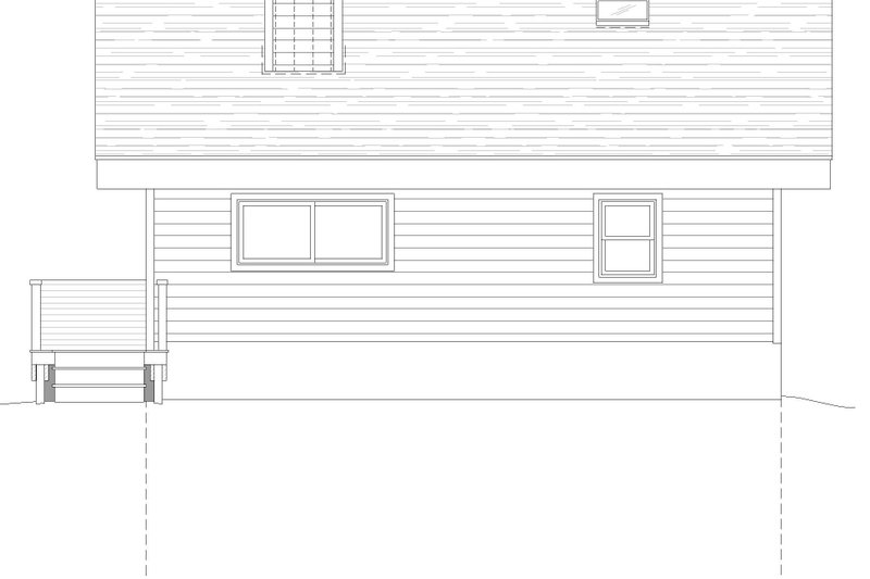 Architectural House Design - Exterior - Rear Elevation for Contemporary House Plan #932-583 - 1 bed, 1 bath