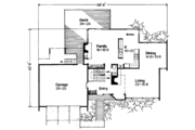 Modern Style House Plan - 3 Beds 2.5 Baths 2660 Sq/Ft Plan #320-429 