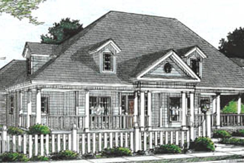 Home Plan - Country Exterior - Front Elevation Plan #20-2039