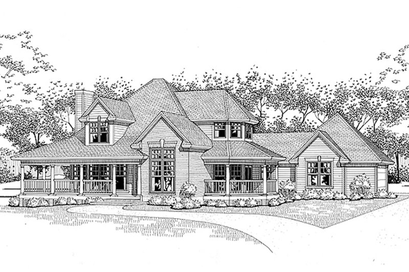 House Plan Design - Traditional Exterior - Front Elevation Plan #120-130