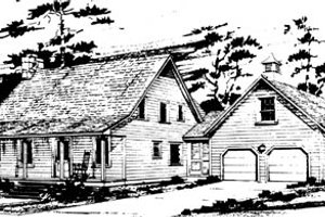 Country Exterior - Front Elevation Plan #10-248
