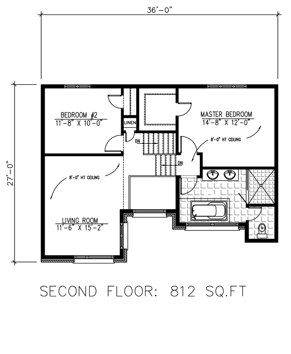 Modern Floor Plan - Upper Floor Plan #138-379