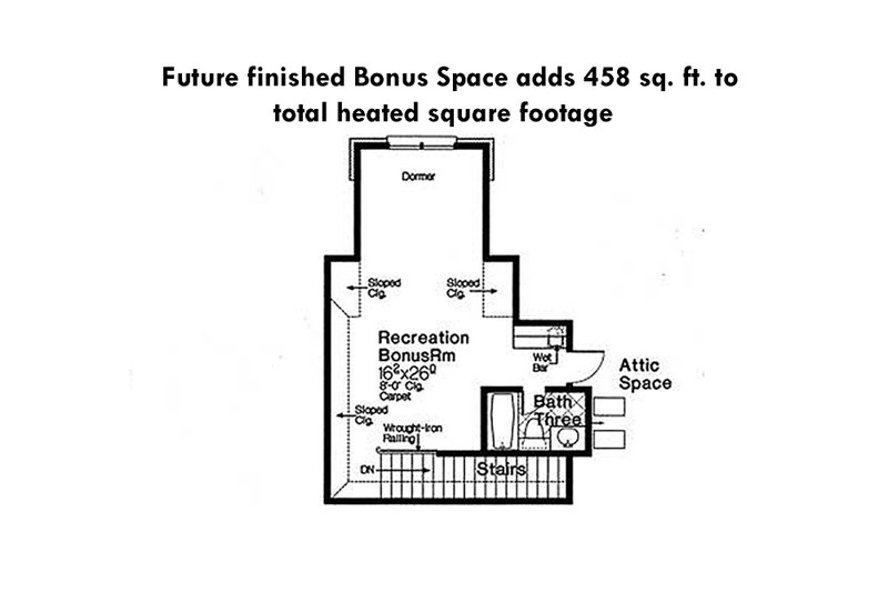 Home Plan - Optional Bonus Level