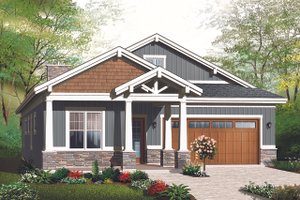 Ranch Exterior - Front Elevation Plan #23-2655