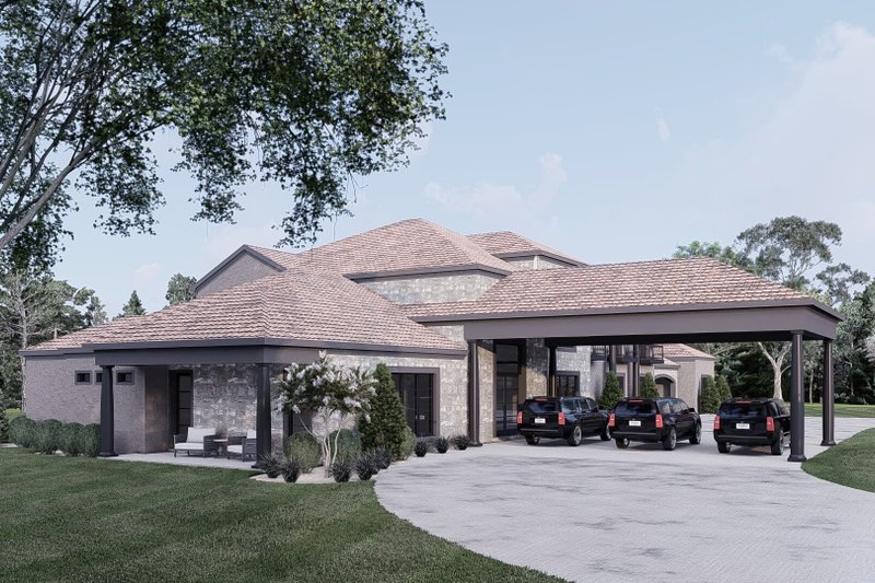 House Design - Exterior - Other Elevation for Modern House Plan #923-423 - 5 bed, 6.5 bath