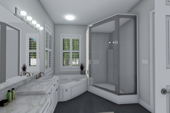 Interior - Master Bathroom 1 for Ranch House Plan #1060-99 - 3 bed, 2.5 bath