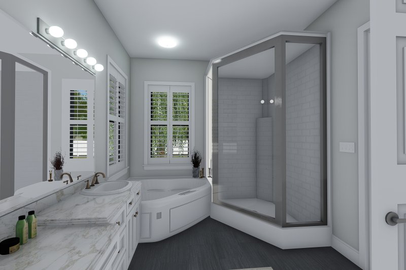 House Plan Design - Interior - Master Bathroom 1 for Ranch House Plan #1060-99 - 3 bed, 2.5 bath