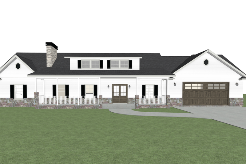 House Blueprint - Photo 11 for Farmhouse House Plan #1109-22 - 3 bed, 2 bath