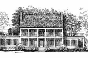 Colonial Exterior - Front Elevation Plan #72-380