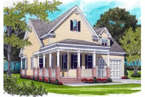 Farmhouse Exterior - Front Elevation Plan #413-785