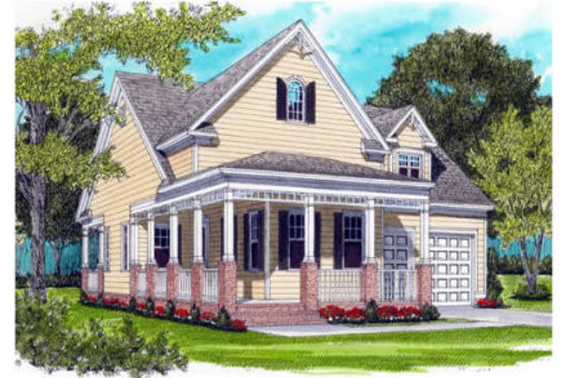 Architectural House Design - Farmhouse Exterior - Front Elevation Plan #413-785