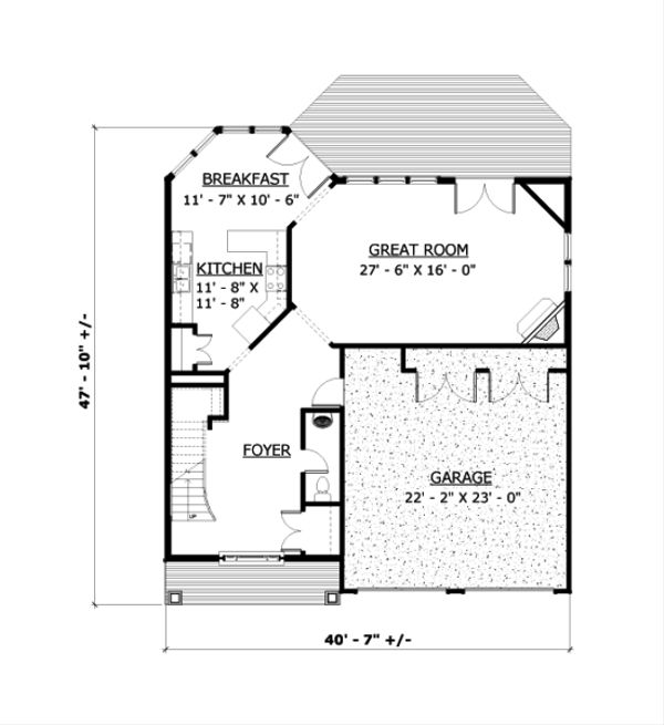 Contemporary Floor Plan - Main Floor Plan #524-7