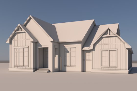 Exterior - Front Elevation 7 for Farmhouse House Plan #430-334 - 4 bed, 3.5 bath