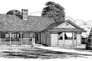 Traditional Exterior - Front Elevation Plan #47-171